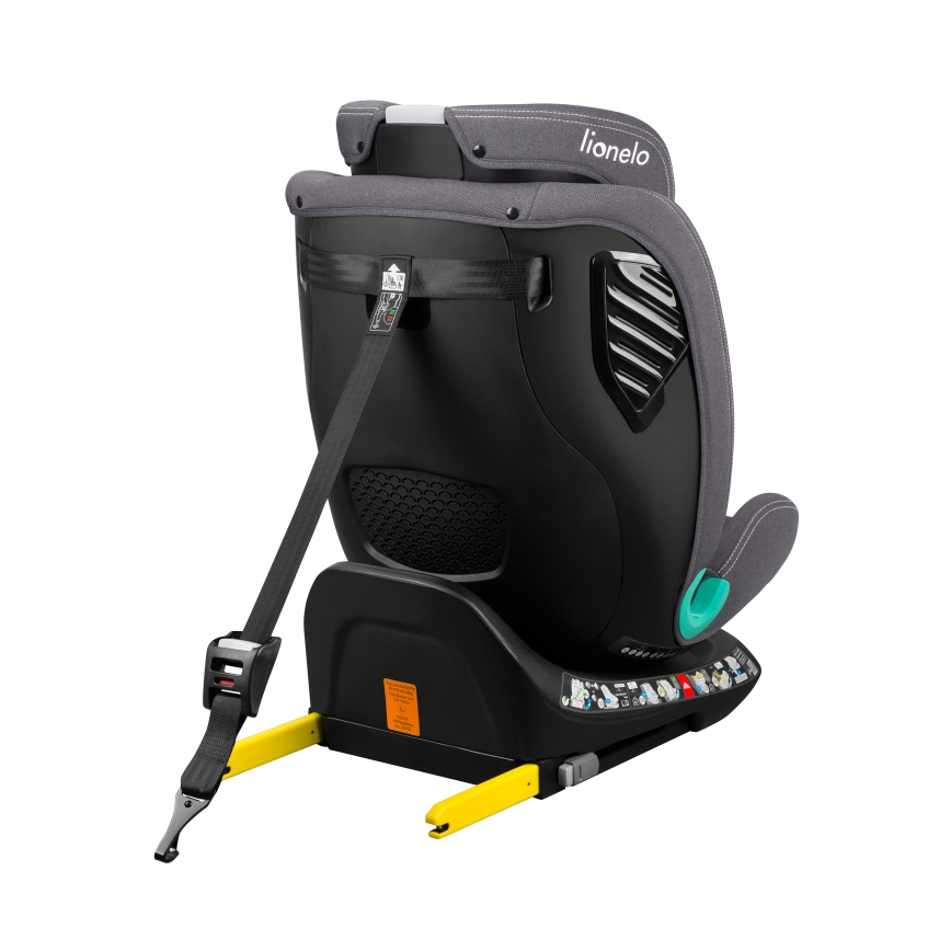 Lionelo - Siège-auto avec base pivotante BASTIAAN ONE i-Size 40-150 cm Gris pierre