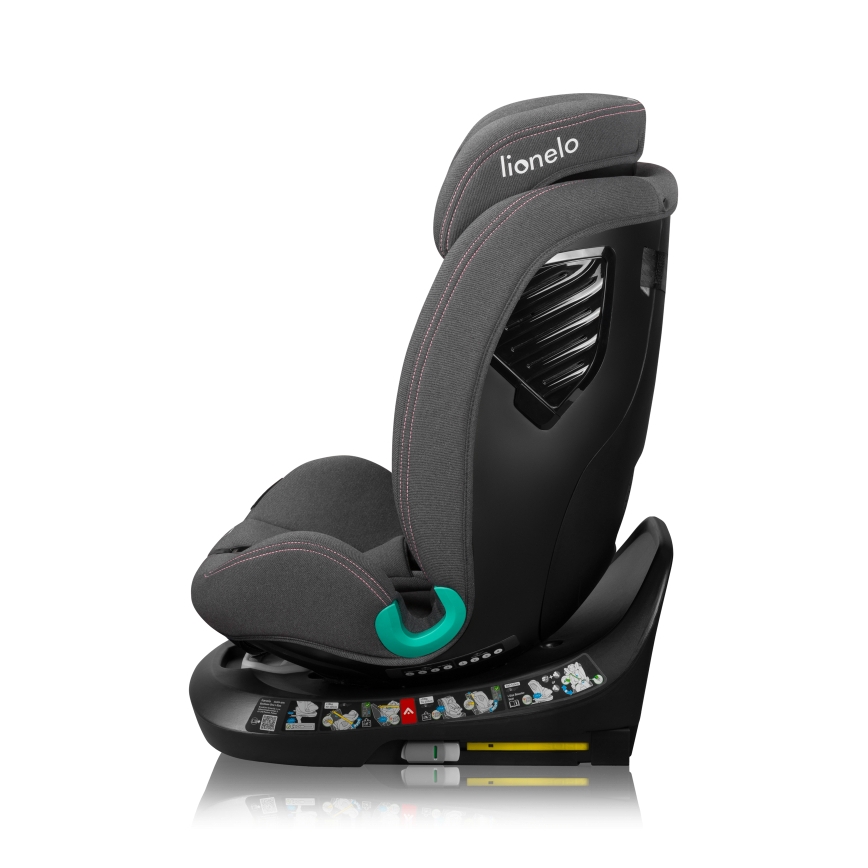 Lionelo - Siège-auto pivotant avec base BASTIAAN ONE i-Size 40–150 cm Rose