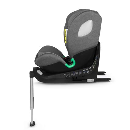 Lionelo - Siège-auto pivotant avec base BRAAM i-Size 40-150 cm Gris pierre