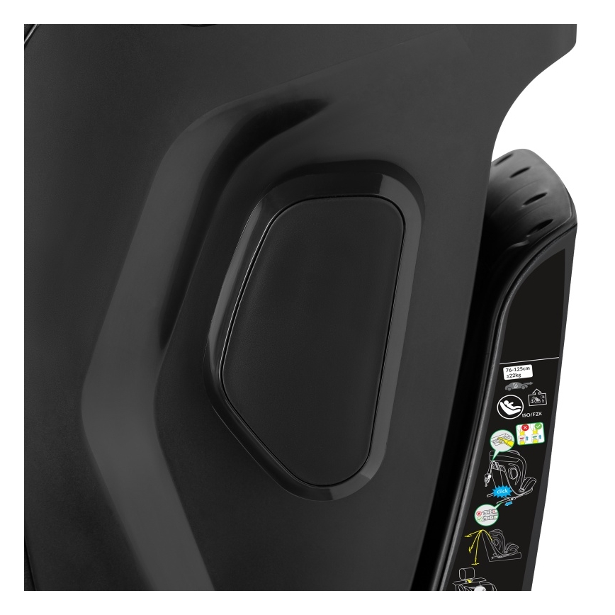 Lionelo - Siège-auto pivotant avec base HARPER i-Size 76–150 cm Black Carbon