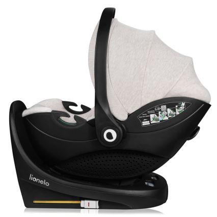 Lionelo - Siège auto pivotant avec base MOXIE SET i-Size 40-87 cm Beige Sable