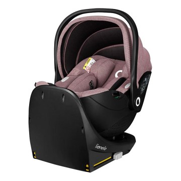 Lionelo - Siège-auto pivotant avec base MOXIE SET i-Size 40-87 cm Rose mauve