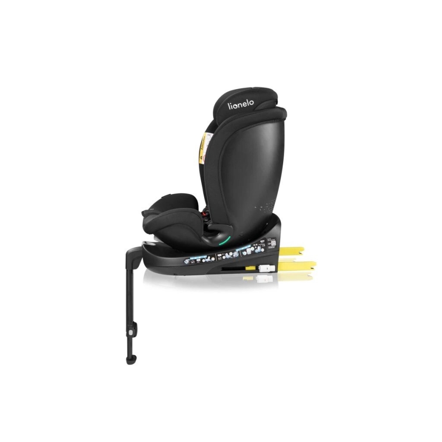 Lionelo - Siège-auto pivotant avec base NAVY i-Size 40-150 cm noir