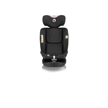 Lionelo - Siège-auto pivotant avec base NAVY i-Size 40-150 cm noir/rose
