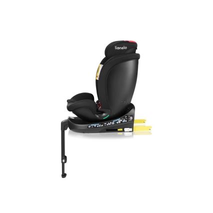 Lionelo - Siège-auto pivotant avec base NAVY i-Size 40-150 cm noir/rouge