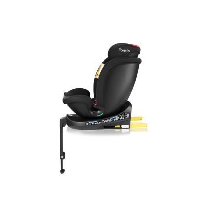 Lionelo - Siège-auto pivotant avec base NAVY i-Size 40-150 cm noir/rouge