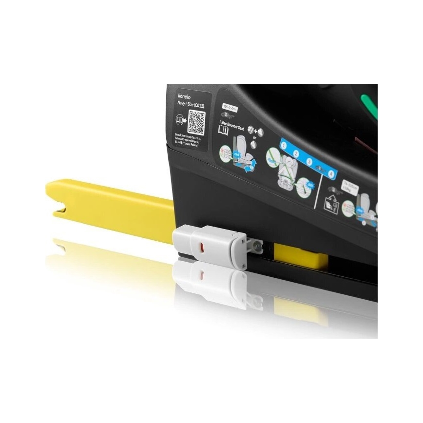 Lionelo - Siège auto pivotant avec base NAVY i-Size 40-150 cm noir/turquoise