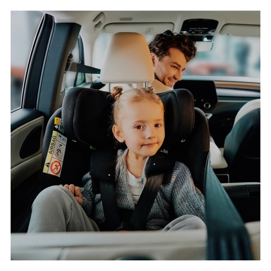 Lionelo - Siège-auto pivotant BRAVE i-Size 40-150 cm Black Carbon