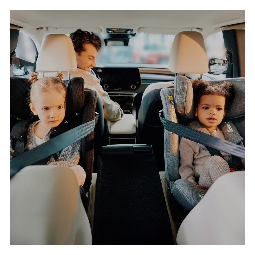 Lionelo - Siège-auto pivotant BRAVE i-Size 40-150 cm Black Carbon