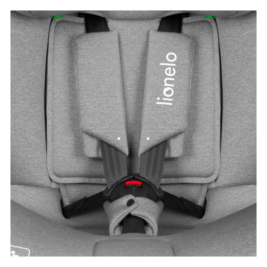 Lionelo - Siège-auto pivotant BRAVE i-Size avec base 40-150 cm Gris Stone