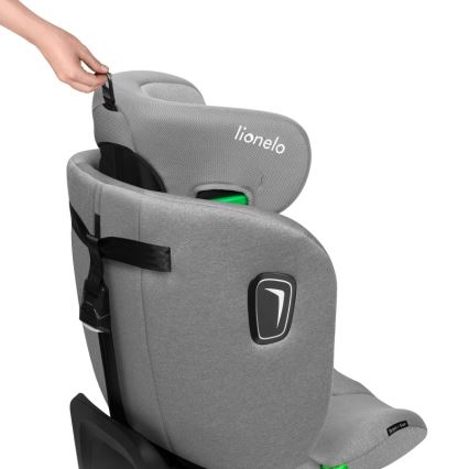 Lionelo - Siège-auto pivotant BRAVE i-Size avec base 40-150 cm Gris Stone