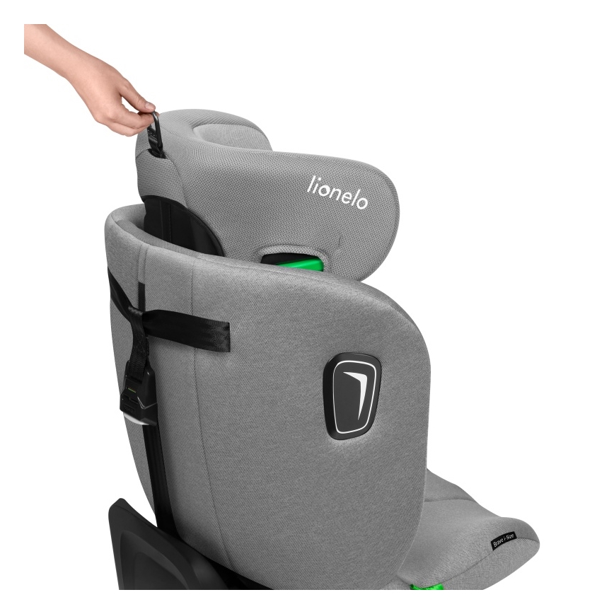 Lionelo - Siège-auto pivotant BRAVE i-Size avec base 40-150 cm Gris Stone