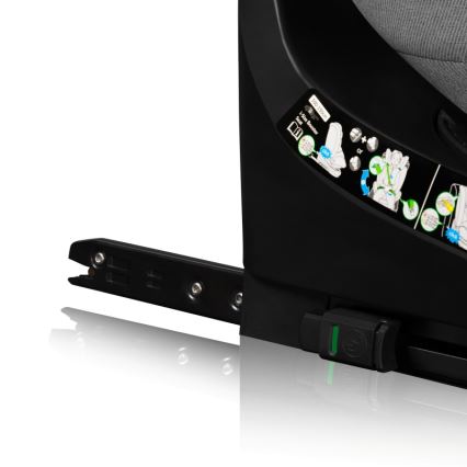 Lionelo - Siège-auto pivotant BRAVE i-Size avec base 40-150 cm Gris Stone