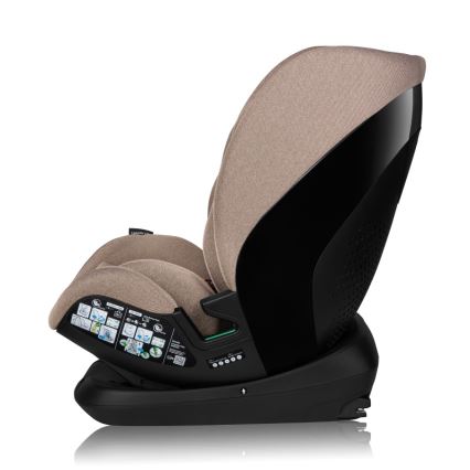 Lionelo - Siège-auto rotatif avec base LAVENDER i-Size 76-150 cm Beige latte