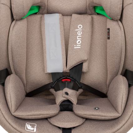 Lionelo - Siège-auto rotatif avec base LAVENDER i-Size 76-150 cm Beige latte