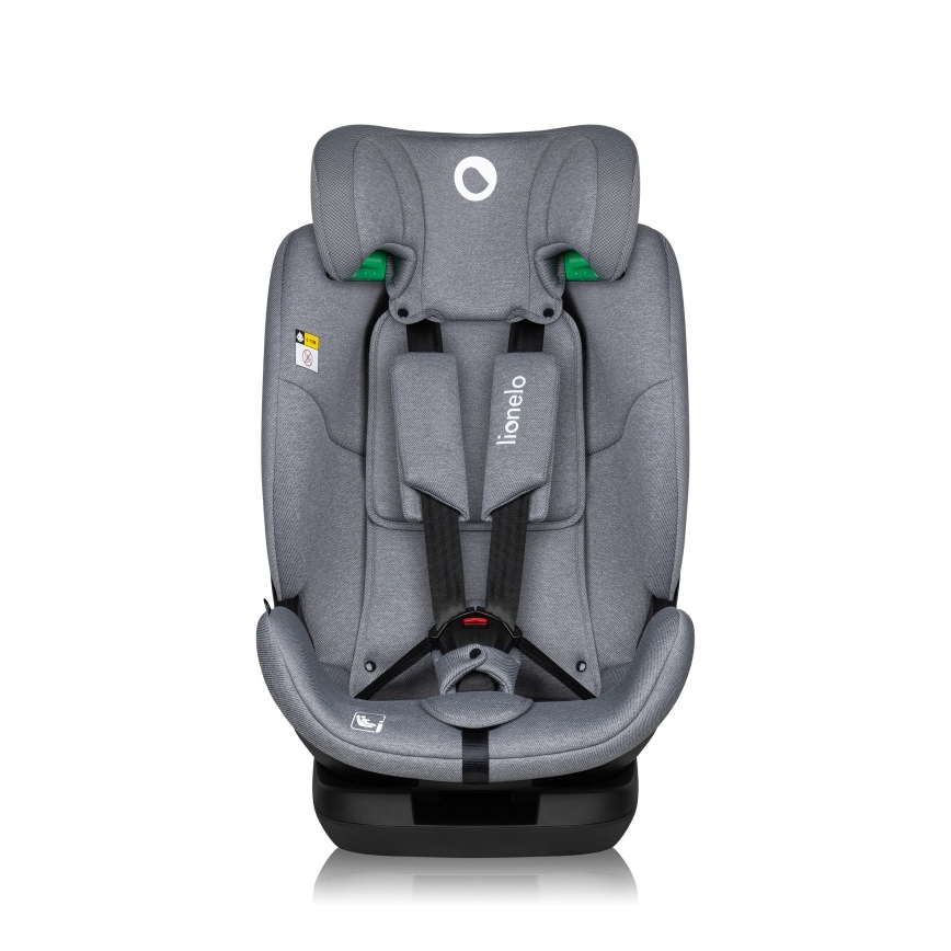 Lionelo - Siège-auto rotatif avec base LAVENDER i-Size 76-150 cm Grey Stone