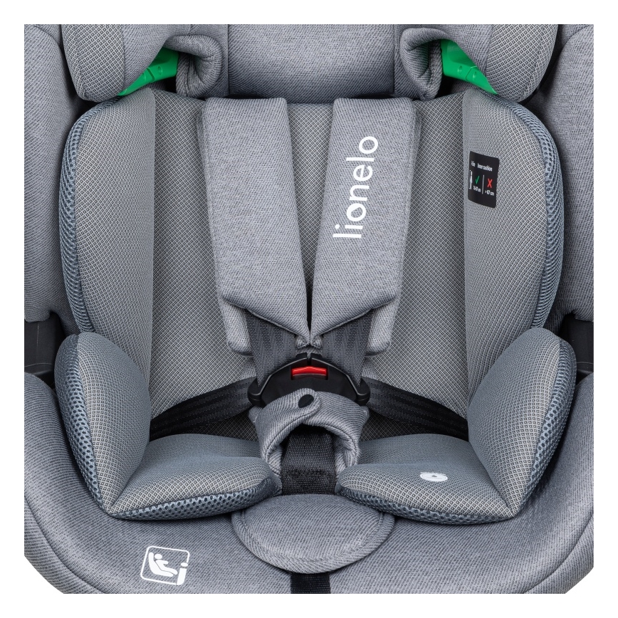 Lionelo - Siège-auto rotatif avec base LAVENDER i-Size 76-150 cm Grey Stone