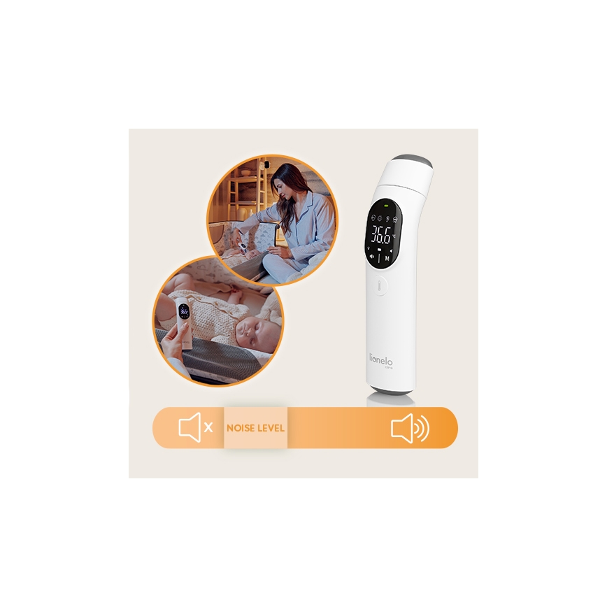Lionelo - Thermomètre à infrarouge FEVERSCAN 2xAAA