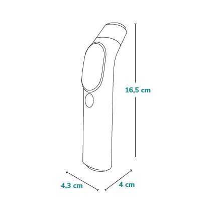 Lionelo - Thermomètre à infrarouge FEVERSCAN 2xAAA
