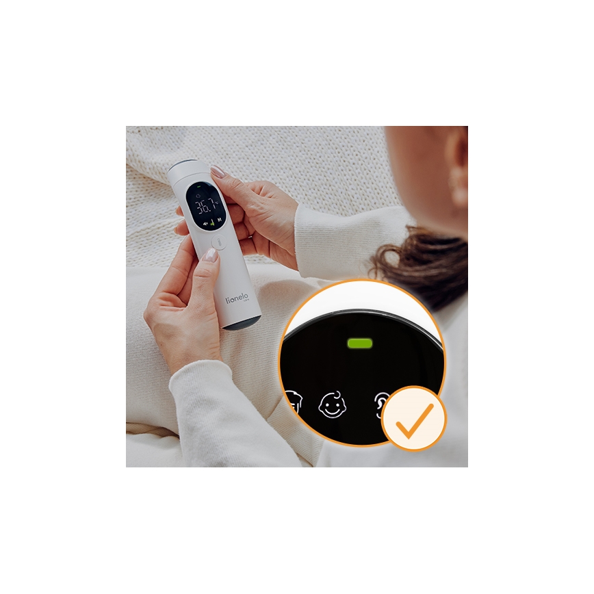 Lionelo - Thermomètre infrarouge FEVERSCAN 2xAAA