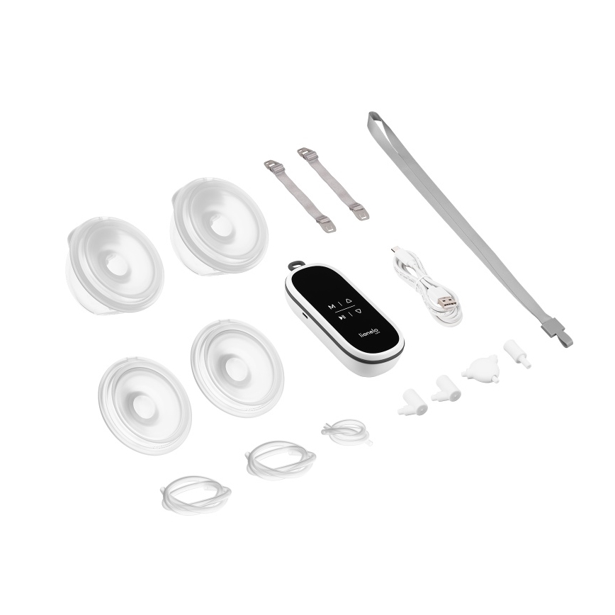 Lionelo - Tire-lait double électrique rechargeable TWEE FREE 5V 1500 mAh 150 ml