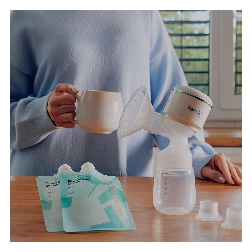 Lionelo - Tire-lait électrique rechargeable FIDI PLUS 5V 1200 mAh 180 ml