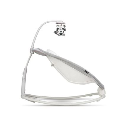 Lionelo - Transat vibrant pour bébé avec mélodie PASCAL 2xAA gris