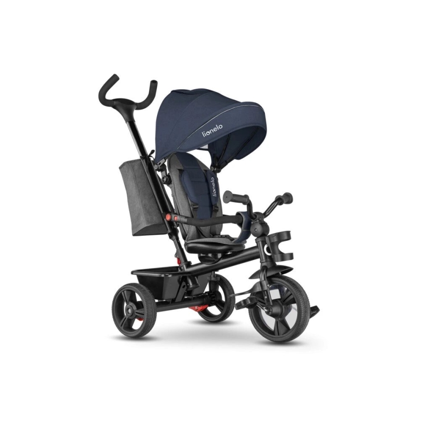 Lionelo - Tricycle enfant HAARI bleu foncé/gris