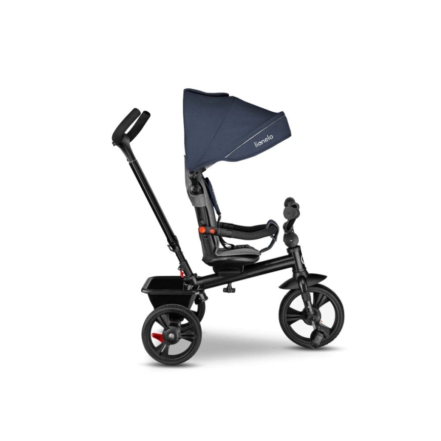 Lionelo - Tricycle enfant HAARI bleu foncé/gris