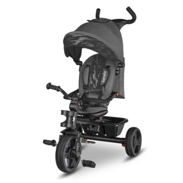 Lionelo - Tricycle enfant HAARI gris/noir
