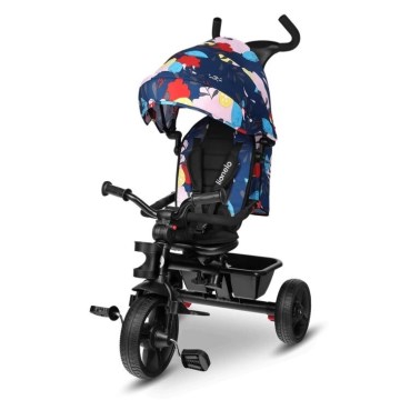 Lionelo - Tricycle enfant HAARI noir/coloré