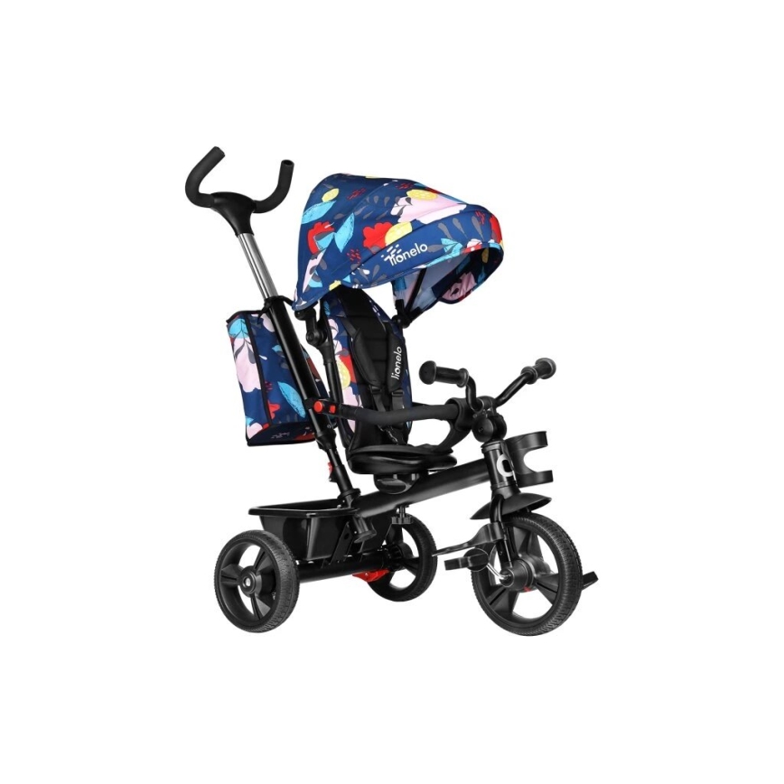 Lionelo - Tricycle enfant HAARI noir/coloré