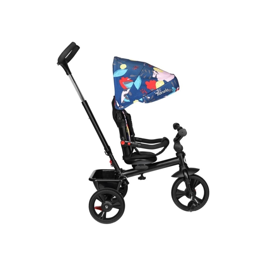 Lionelo - Tricycle enfant HAARI noir/coloré