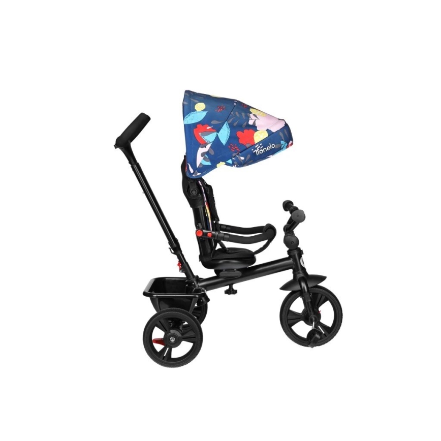 Lionelo - Tricycle enfant HAARI noir/coloré