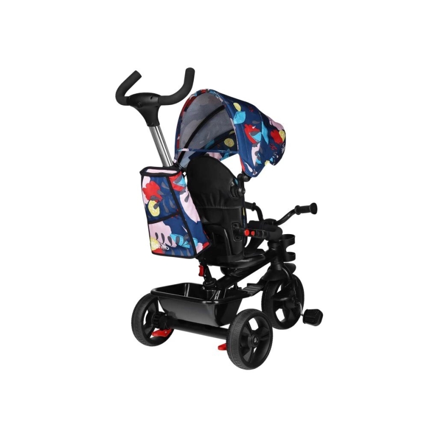 Lionelo - Tricycle enfant HAARI noir/coloré