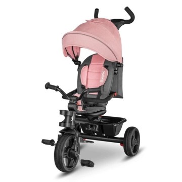 Lionelo - Tricycle enfant HAARI rose/gris