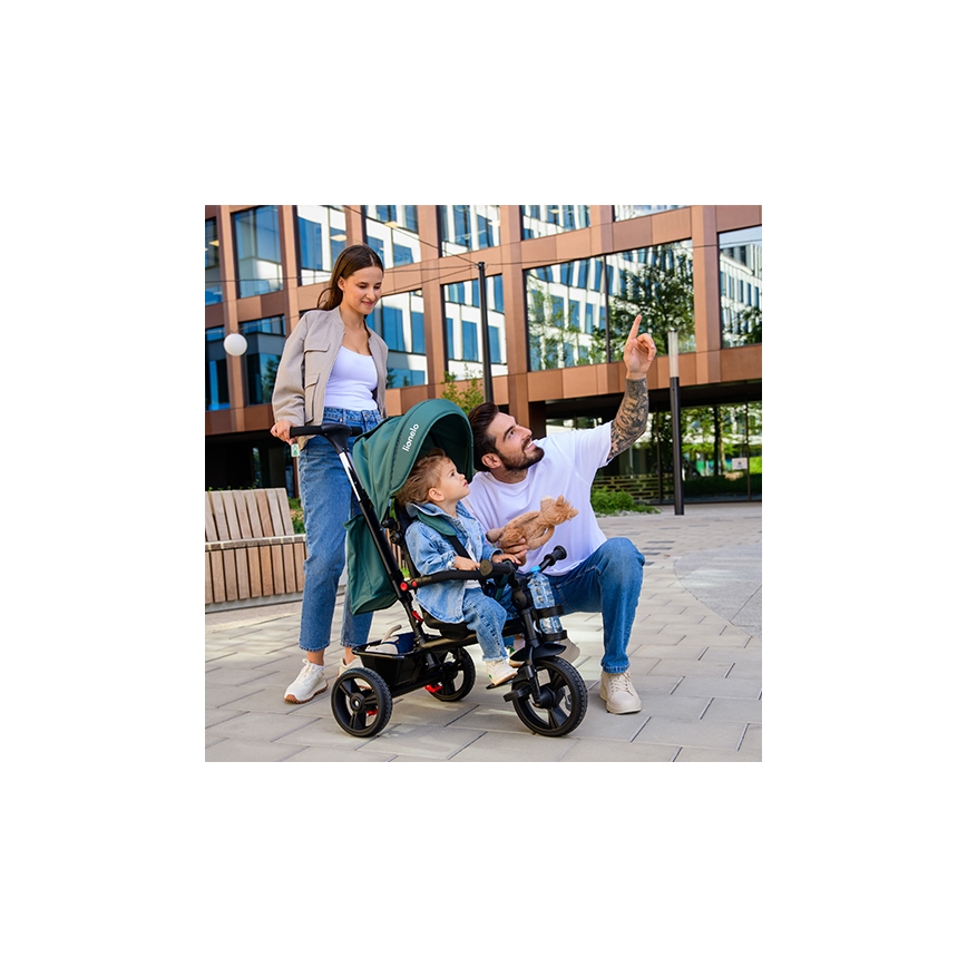 Lionelo - Tricycle enfant HAARI vert/noir