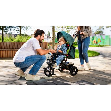 Lionelo - Tricycle enfant HAARI vert/noir