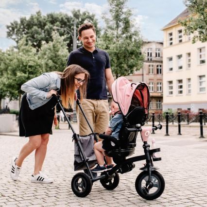 Lionelo - Tricycle enfant TRIS rose/gris