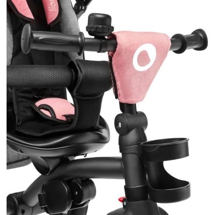 Lionelo - Tricycle enfant TRIS rose/gris