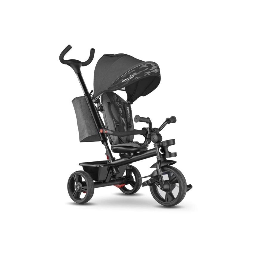 Lionelo - Tricycle HAARI pour enfant, gris/noir
