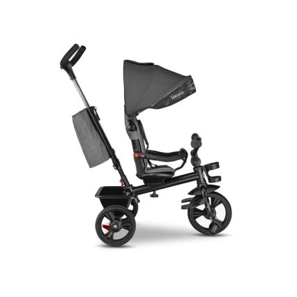 Lionelo - Tricycle HAARI pour enfant, gris/noir