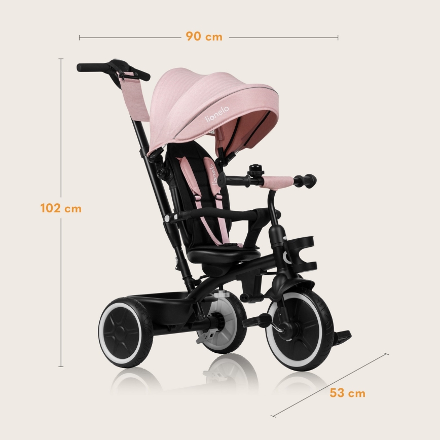 Lionelo - Tricycle pour enfant BERRY Pink Rose