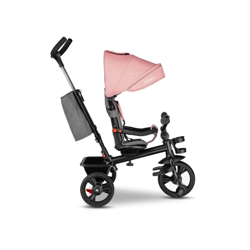Lionelo - Tricycle pour enfant HAARI rose/gris