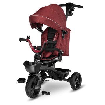 Lionelo - Tricycle pour enfant KORI Rouge bordeaux