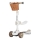 Lionelo - Trottinette 2 en 1 pour enfants FRANKY blanc/beige