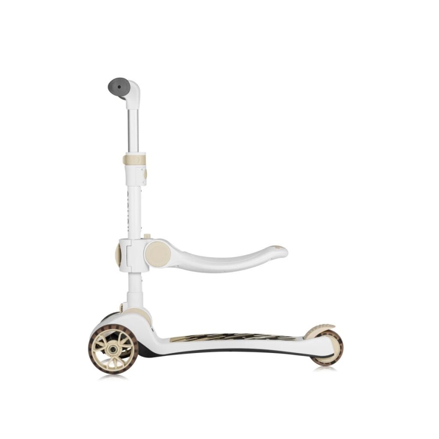 Lionelo - Trottinette 2 en 1 pour enfants FRANKY blanc/beige