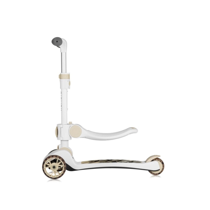 Lionelo - Trottinette 2 en 1 pour enfants FRANKY blanc/beige