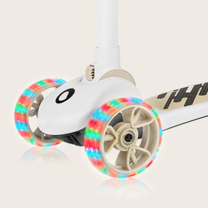 Lionelo - Trottinette 2 en 1 pour enfants FRANKY blanc/beige