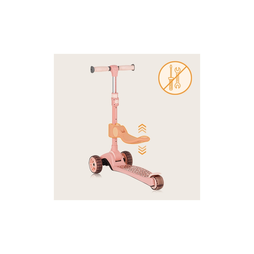 Lionelo - Trottinette enfant 2en1 FRANKY rose